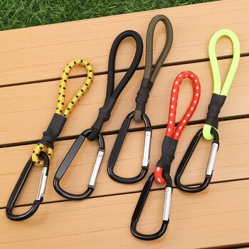 1/2PCS Heavy Duty Bungee Cord Еластична лента за завързване Струна Карабинер Куки Каяк Колоездене Въжета за опаковане на багаж Аксесоари за къмпинг