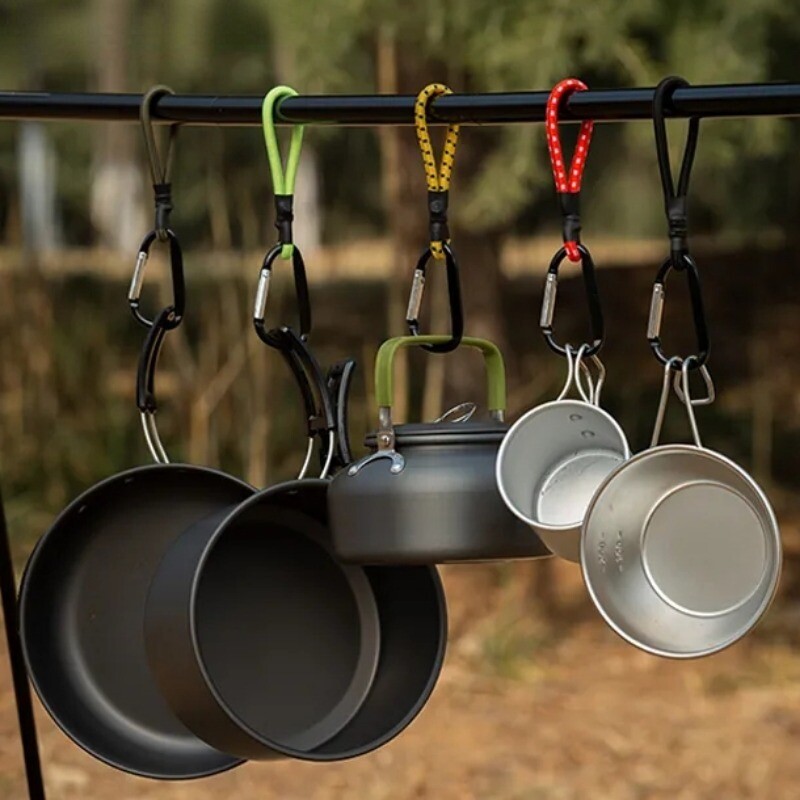 1/2 τεμ. κορδόνι βαρέως τύπου bungee ελαστικό ιμάντα γραβάτα κορδόνι καραμπίνερ άγκιστρα καγιάκ ποδηλασίας αποσκευών συσκευασίας σχοινιά αξεσουάρ κάμπινγκ