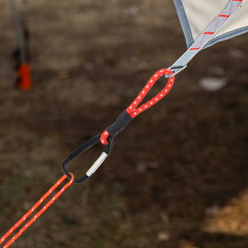 1/2 τεμ. κορδόνι βαρέως τύπου bungee ελαστικό ιμάντα γραβάτα κορδόνι καραμπίνερ άγκιστρα καγιάκ ποδηλασίας αποσκευών συσκευασίας σχοινιά αξεσουάρ κάμπινγκ