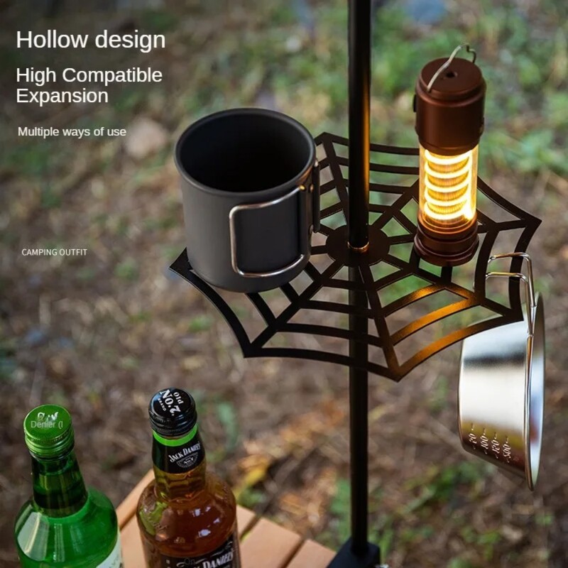 Držač zdjele za kampiranje Lanterna Vješalica Prijenosna višenamjenska posuda za zdjelu Spremište šalice za vodu Stalak za pohranu pribora za jelo Svjetlo Nosač svjetiljke