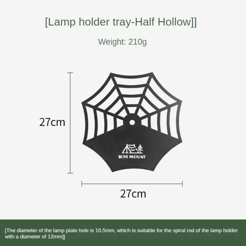 Držač zdjele za kampiranje Lanterna Vješalica Prijenosna višenamjenska posuda za zdjelu Spremište šalice za vodu Stalak za pohranu pribora za jelo Svjetlo Nosač svjetiljke