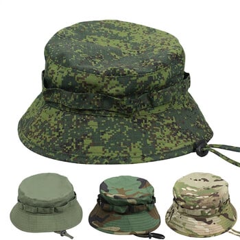 Καπέλο Boonie Fashion Bucket Καπέλο Ανδρικά Γυναικεία Κυνήγι Υπαίθριο Πεζοπορία Ψάρεμα Αναρρίχηση Καπέλο ορειβασίας Unisex Sunshade Flat Hat