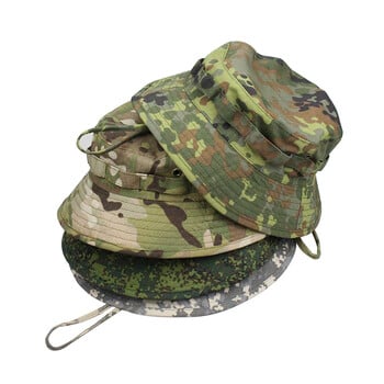 Καπέλο Boonie Fashion Bucket Καπέλο Ανδρικά Γυναικεία Κυνήγι Υπαίθριο Πεζοπορία Ψάρεμα Αναρρίχηση Καπέλο ορειβασίας Unisex Sunshade Flat Hat