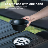 Blackdog zdjela za šerpu na otvorenom, zdjela za kampiranje, prijenosni kamp, piknik, roštilj, pribor za jelo od nehrđajućeg čelika