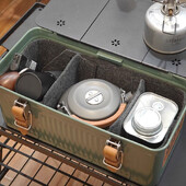 Za Stanley Kutija za ručak 9.4L Oprema za kampiranje Ultralaki aluminijski prijenosni stolni tanjur Podstava od filca Dodatak za piknik Kampiranje na otvorenom