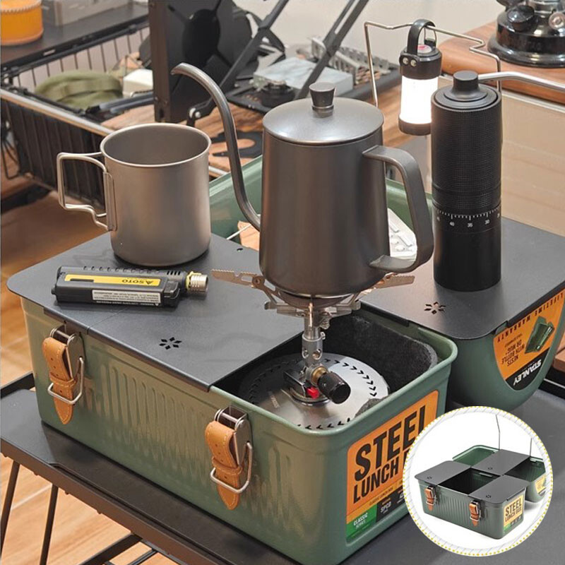 Za Stanley Kutija za ručak 9.4L Oprema za kampiranje Ultralaki aluminijski prijenosni stolni tanjur Podstava od filca Dodatak za piknik Kampiranje na otvorenom