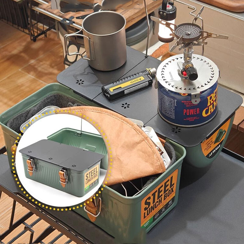 Za Stanley Kutija za ručak 9.4L Oprema za kampiranje Ultralaki aluminijski prijenosni stolni tanjur Podstava od filca Dodatak za piknik Kampiranje na otvorenom