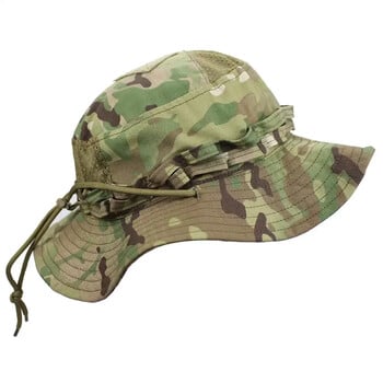 Καμουφλάζ Tactical Hats Mesh Bucket Multicam Αντηλιακό Καλοκαιρινό αναπνεύσιμο καπέλα Κυνήγι Πεζοπορία υπαίθριο ψαρά στην παραλία Sunhat