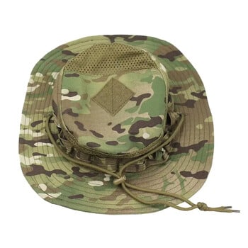 Καμουφλάζ Tactical Hats Mesh Bucket Multicam Αντηλιακό Καλοκαιρινό αναπνεύσιμο καπέλα Κυνήγι Πεζοπορία υπαίθριο ψαρά στην παραλία Sunhat