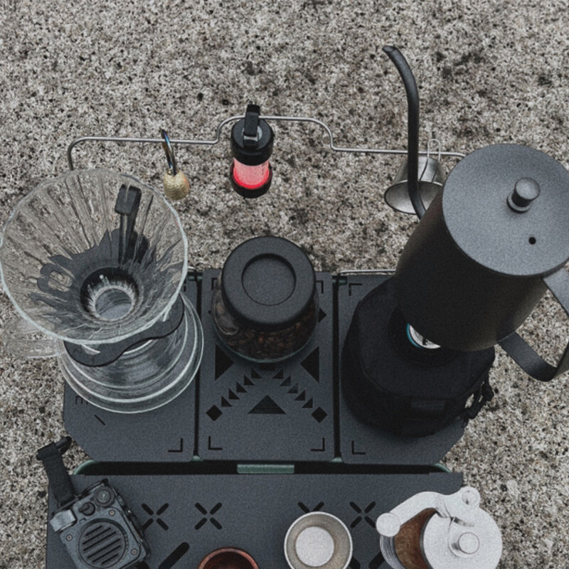 Placă de masă pliabilă pentru masă, aliaj de aluminiu, pentru cutie de prânz Stanley, echipament de camping de 9,4 l