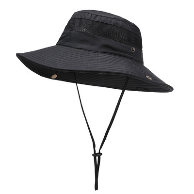 Καπέλο ηλίου για άνδρες Γυναικεία Φαρδύ γείσο Σαφάρι Καπέλα πεζοπορίας με προστασία από υπεριώδη ακτινοβολία Κάδος Boonie για ψάρεμα σε υπαίθρια αθλητική παραλία