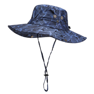 Καπέλο ηλίου για άνδρες Γυναικεία Φαρδύ γείσο Σαφάρι Καπέλα πεζοπορίας με προστασία από υπεριώδη ακτινοβολία Κάδος Boonie για ψάρεμα σε υπαίθρια αθλητική παραλία