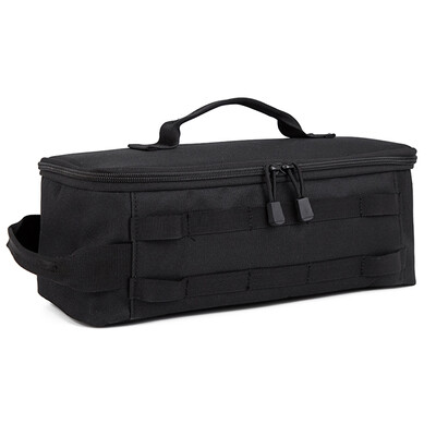 Οργάνωση μαγειρικών σκευών κάμπινγκ μεγάλης χωρητικότητας με λαβή κουζίνας τσάντα αποθήκευσης Oxford υφασμάτινο διπλό φερμουάρ για ταξίδια πεζοπορίας σε κάμπινγκ