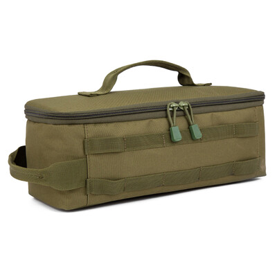 Οργάνωση μαγειρικών σκευών κάμπινγκ μεγάλης χωρητικότητας με λαβή κουζίνας τσάντα αποθήκευσης Oxford υφασμάτινο διπλό φερμουάρ για ταξίδια πεζοπορίας σε κάμπινγκ