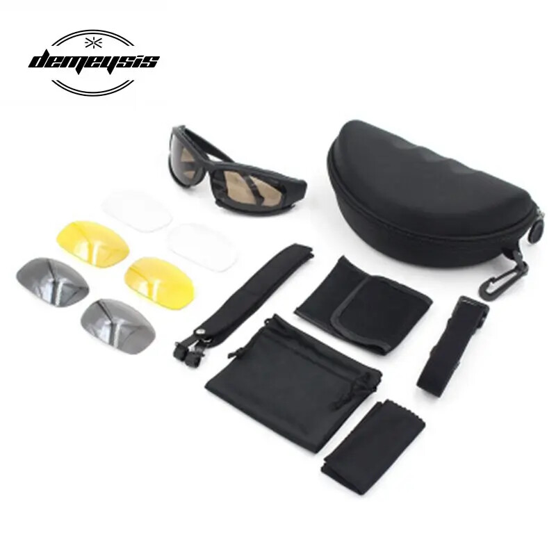 Fotokromatske sunčane naočale Polarizirane taktičke naočale Airsoft naočale s 4 leće Naočale za pucanje Motociklističke planinarske naočale