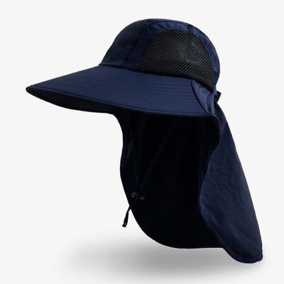 Περιφέρεια καπακιού 56-58 εκατοστά Καλοκαιρινή σκιά εξωτερικού χώρου Καπέλο ηλίου Μεγάλες αναπνέουσες μαρκίζες Σάλι Ψαράς Καπέλα Αρσενικά καπέλα βουνού