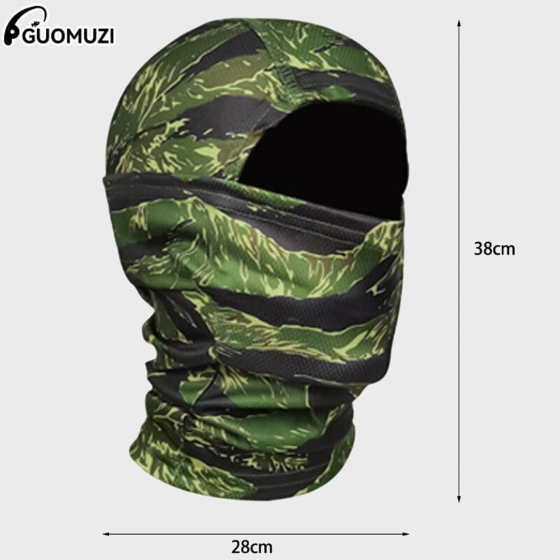 Taktičke bejzbol kape + maska za lice Set s kapuljačom za muškarce Ljetni šeširi za sunčanje Vanjski Kamuflažni Lov Biciklizam Ribolov