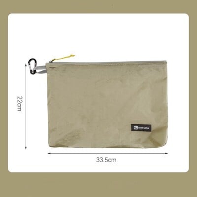 Vonkajšia prenosná ľahká vodotesná úložná taška, kempingová úložná taška na drobnosti, 20D silikónová potiahnutá tkanina