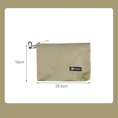 Vonkajšia prenosná ľahká vodotesná úložná taška, kempingová úložná taška na drobnosti, 20D silikónová potiahnutá tkanina