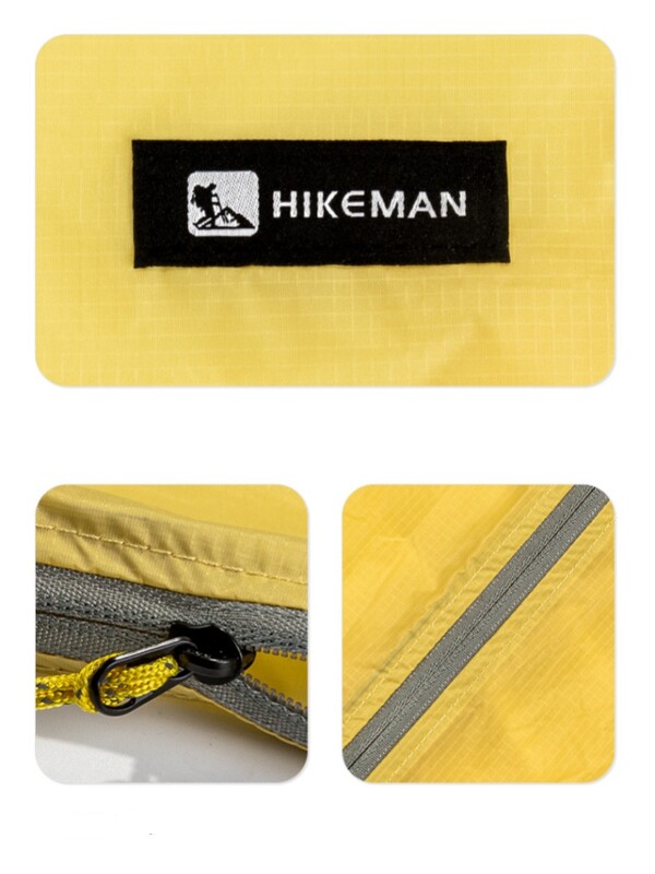 Vonkajšia prenosná ľahká vodotesná úložná taška, kempingová úložná taška na drobnosti, 20D silikónová potiahnutá tkanina