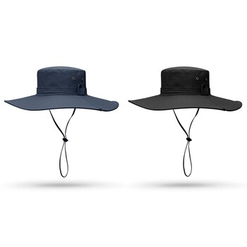 Καλοκαιρινό μεγέθυνση 12 εκ. Μεγάλο γείσο Sun Hat Outdoor Anti-UV αντηλιακό Κάδος Ανδρικά Γυναικεία Καπέλα ψαρέματος Αλεξίπτωτο πεζοπορίας Fisherman Caps