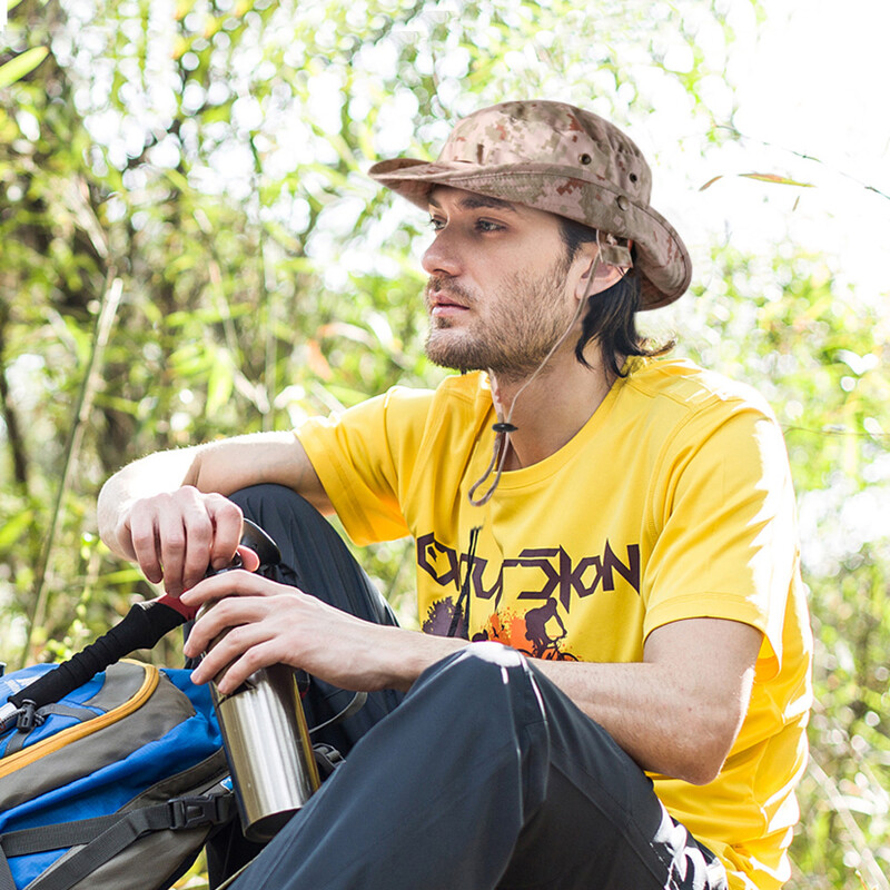 Sklopivi šeširi s kantom Taktički panama šeširi Planinarenje na otvorenom Lov Ribolov Kape Kamuflažni boonie šešir Ljetne ribarske kape za sunčanje