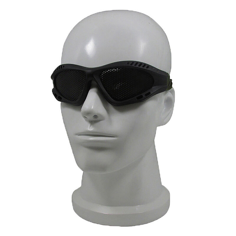 1Pc medību taktiskās peintbola brilles brilles tērauda stiepļu siets Airsoft tīkls brilles triecienizturīgs acu spēļu aizsargs