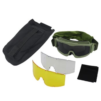 VULPO Tactical Goggles Airsoft Paintball Shooting Goggles Αντιανεμικά γυαλιά κατά της ομίχλης Γυαλιά ορειβασίας πεζοπορίας