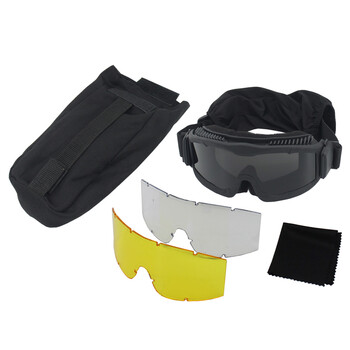 VULPO Tactical Goggles Airsoft Paintball Shooting Goggles Αντιανεμικά γυαλιά κατά της ομίχλης Γυαλιά ορειβασίας πεζοπορίας