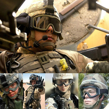 VULPO Tactical Goggles Airsoft Paintball Shooting Goggles Αντιανεμικά γυαλιά κατά της ομίχλης Γυαλιά ορειβασίας πεζοπορίας