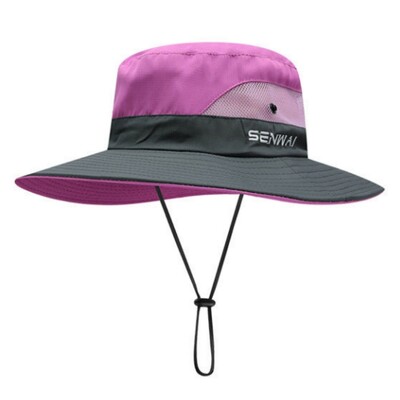 Γυναικείο καπέλο ηλίου με αλογοουρά Καπέλο κουβά καλοκαιρινό αντηλιακό καπέλο αντηλιακό καπέλο προστασίας από υπεριώδη ακτινοβολία εξωτερικού χώρου Ψαράς Ταξίδι Αθλητικά Πεζοπορία