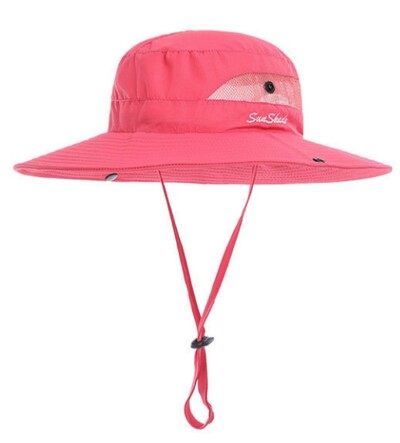 Γυναικείο καπέλο ηλίου με αλογοουρά Καπέλο κουβά καλοκαιρινό αντηλιακό καπέλο αντηλιακό καπέλο προστασίας από υπεριώδη ακτινοβολία εξωτερικού χώρου Ψαράς Ταξίδι Αθλητικά Πεζοπορία