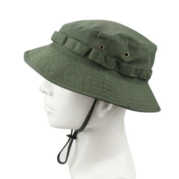 Мъжка шапка Boonie Hat Outdoor Туризъм Риболов Camo Bucket Hat Packable Travel Лятна плажна шапка Балаклава Регулируема шапка за слънце