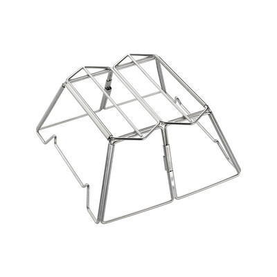 CAMPINGMOON Υπαίθριο πικνίκ, Πτυσσόμενο από ανοξείδωτο ατσάλι, Φορητό κάμπινγκ, Πλατφόρμα καύσης φωτιάς, Στήριγμα κατσαρόλας, Γκριλ