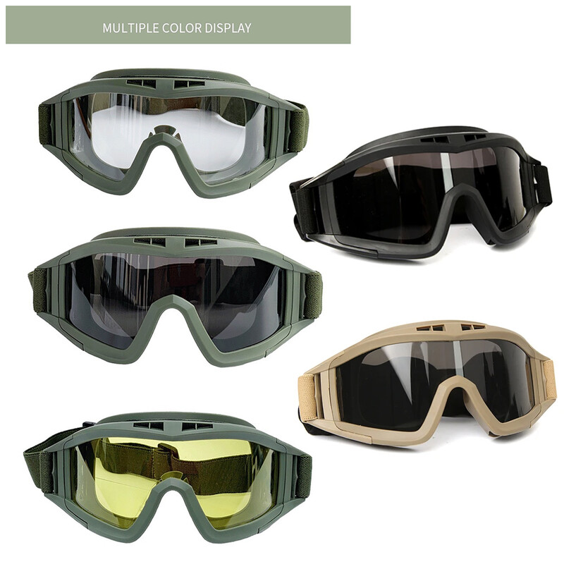 Okuliare CS odolné voči nárazom, streľba, bezpečná ochrana, motokros, horolezectvo, vetruodolné, prachotesné, outdoorové vybavenie unisex