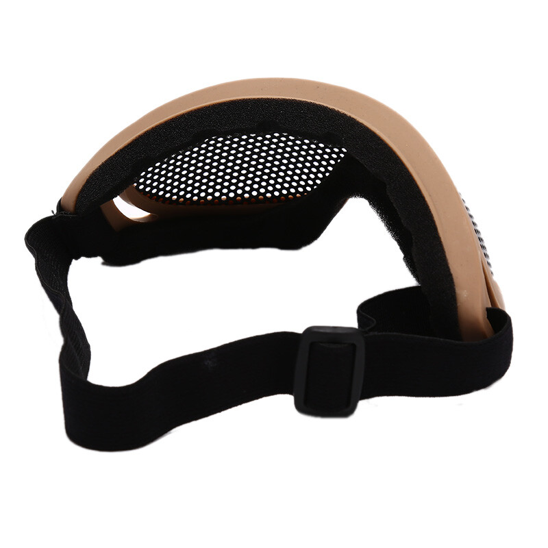 1 τεμ. Προστατευτικά για τα μάτια εξωτερικού χώρου, άνετα Airsoft Safety Tactical Eye Protection Μεταλλικά δικτυωτά γυαλιά