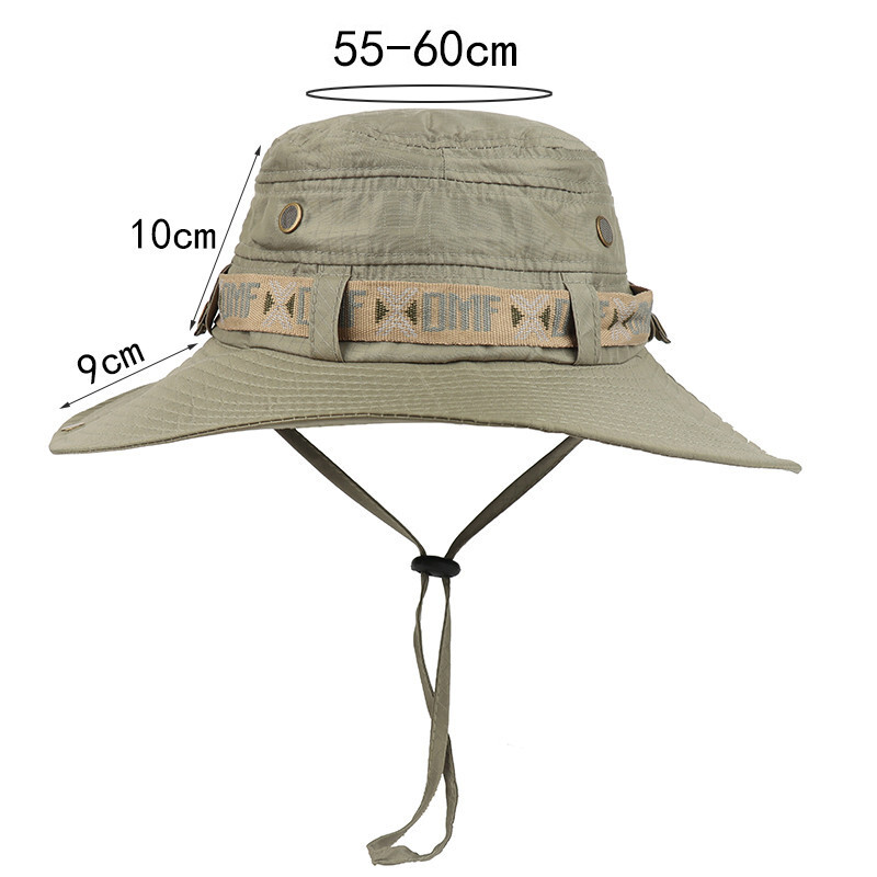 Καλοκαιρινό ανδρικό καπέλο με κάδο για εξωτερική προστασία από υπεριώδη ακτινοβολία Φαρδύ γείσο Σαφάρι Κυνηγιού Καπέλο Πεζοπορίας Διχτυωτό Καπέλο Ψαρά αντηλιακό Καπέλο παραλίας