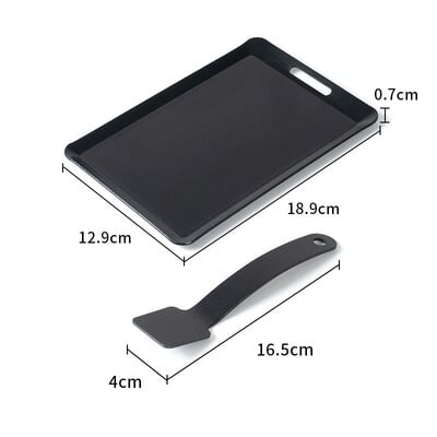 Tavă de copt pentru grătar antiaderent, pentru camping, în aer liber, cu fier de călcat, pentru grătar, portabilă, suspendabilă pentru gătit la foc, tavă pentru grătar cu conducție rapidă a căldurii