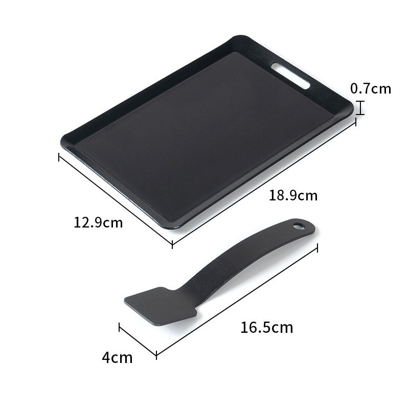 Tavă de copt pentru grătar antiaderent, pentru camping, în aer liber, cu fier de călcat, pentru grătar, portabilă, suspendabilă pentru gătit la foc, tavă pentru grătar cu conducție rapidă a căldurii