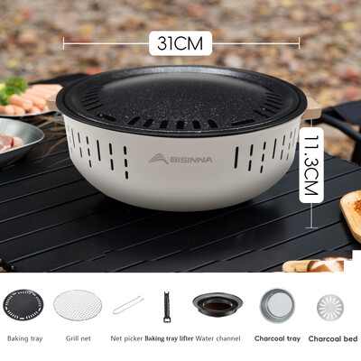 BISINNA vanjska ložišta, kućna višenamjenska ložišta za vatru Roštilj za kampiranje, piknik, vatru