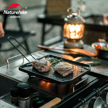 Naturehike New Camping Griddle Plate Grill Pan BBQ Griddle Outdoor Griddle Grill Travel Къмпинг Тиган Аксесоари за барбекю