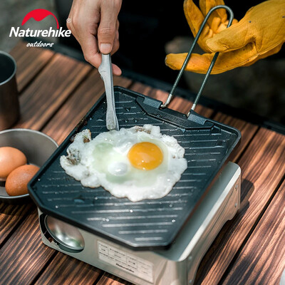 Naturehike New Camping Griddle Grill Pan BBQ Griddle Outdoor Griddle Grill Travel Camping Ψητοπωλείο Αξεσουάρ μπάρμπεκιου