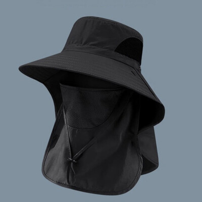 Ανδρικό καπέλο καλοκαιρινό κουβά Καπέλο ψαρέματος Αντιηλιακό καπέλο αντι-UV Mesh Αναπνεύσιμο καπέλο για υπαίθριο κυνήγι Πεζοπορία Αναρρίχηση Ψαράς αντηλιακό καπέλο