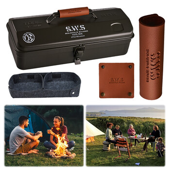 Camping Tool Storage Box with Handle Portable Carry Storage Box Αντιολισθητικά Εργαλεία εξωτερικού χώρου Organizer Αξεσουάρ Camping