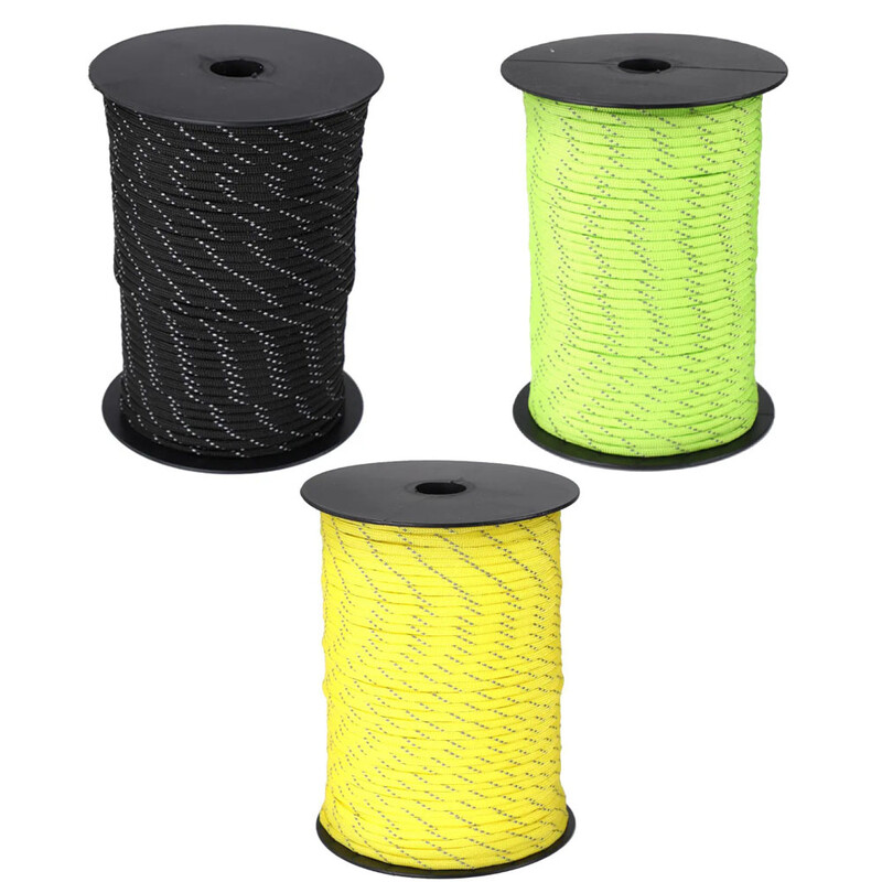 50m kampiranje na otvorenom reflektirajuće uže za šator vanjski šator fiksirano uže Nadstrešnica uže za šator kampiranje uže otporno na vjetar uže uže za spašavanje