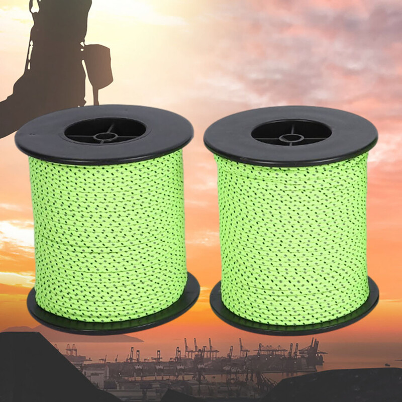 50m kampiranje na otvorenom reflektirajuće uže za šator vanjski šator fiksirano uže Nadstrešnica uže za šator kampiranje uže otporno na vjetar uže uže za spašavanje