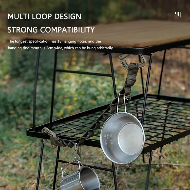 Vanjska vješalica za vješalicu Kampiranje Viseći konop Vruće kampiranje Traka za pohranu potrepština za vrt Konop za odjeću Šatorska šalica Viseća lampa Kopča za vješanje
