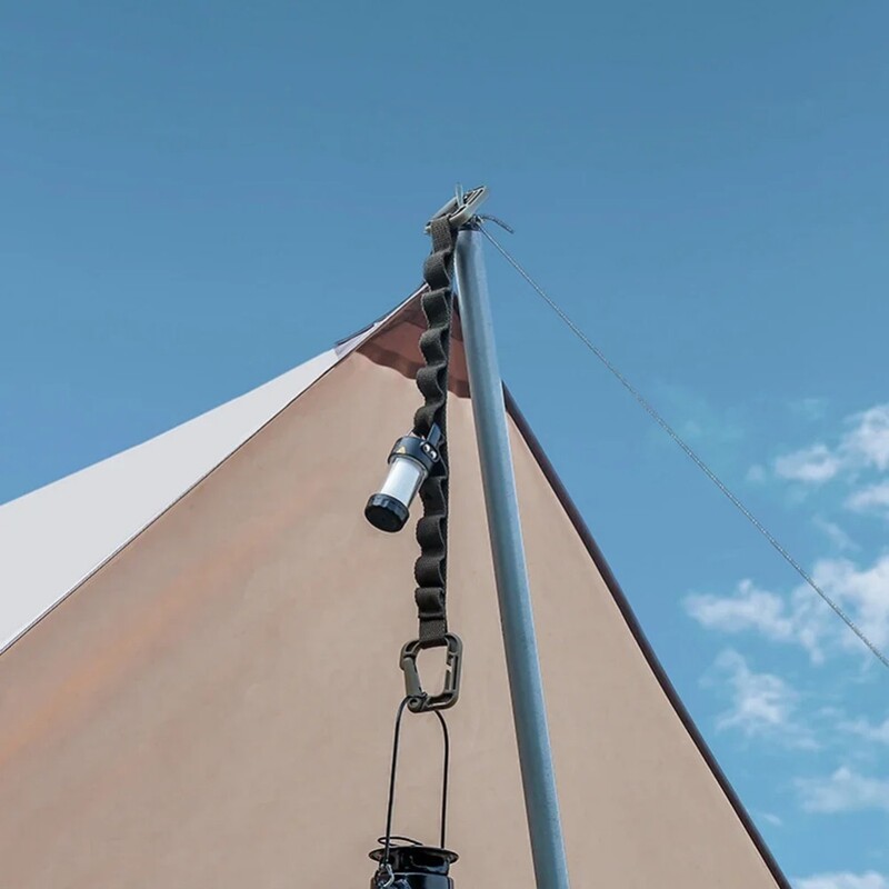 Vanjska vješalica za vješalicu Kampiranje Viseći konop Vruće kampiranje Traka za pohranu potrepština za vrt Konop za odjeću Šatorska šalica Viseća lampa Kopča za vješanje