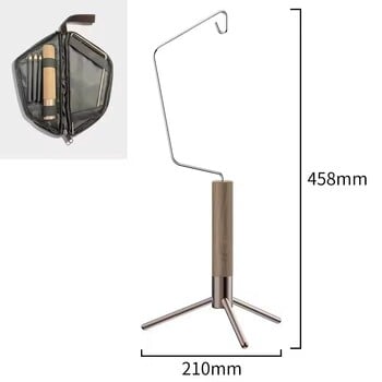 Преносима стойка за окачване на къмпинг Осветление за къмпинг Стойка за маса Фенер Висяща стойка Сгъваема стойка за лампа
