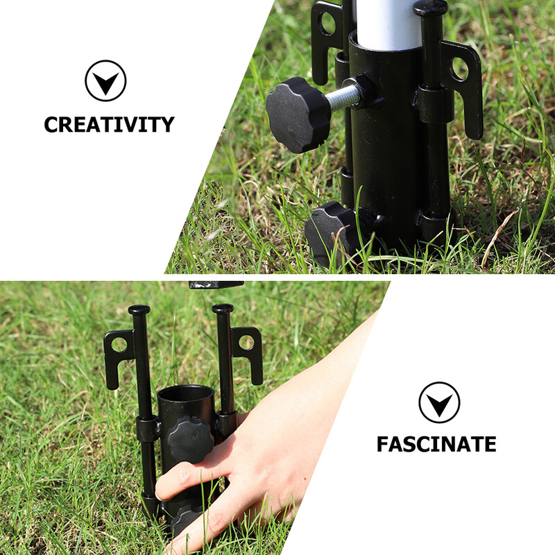 Βάση ομπρέλας για κάμπινγκ εξωτερικού χώρου Βάση ομπρέλας άγκυρας παραλίας Αξεσουάρ Σκηνή βάσης ψαρέματος Μεταλλικό καλάμι αίθριο ομπρέλες κανόνες